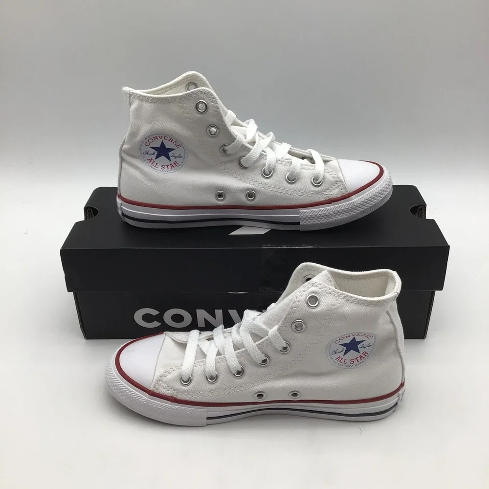 Converse CTAS Core Hi Top Optical White Kids Size 2 Youth Sneakers 3J253 NEW